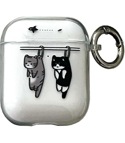 Amazon | 対応AirPods4用の ケース 第4世代 くろねこ 黒ネコ 黒猫